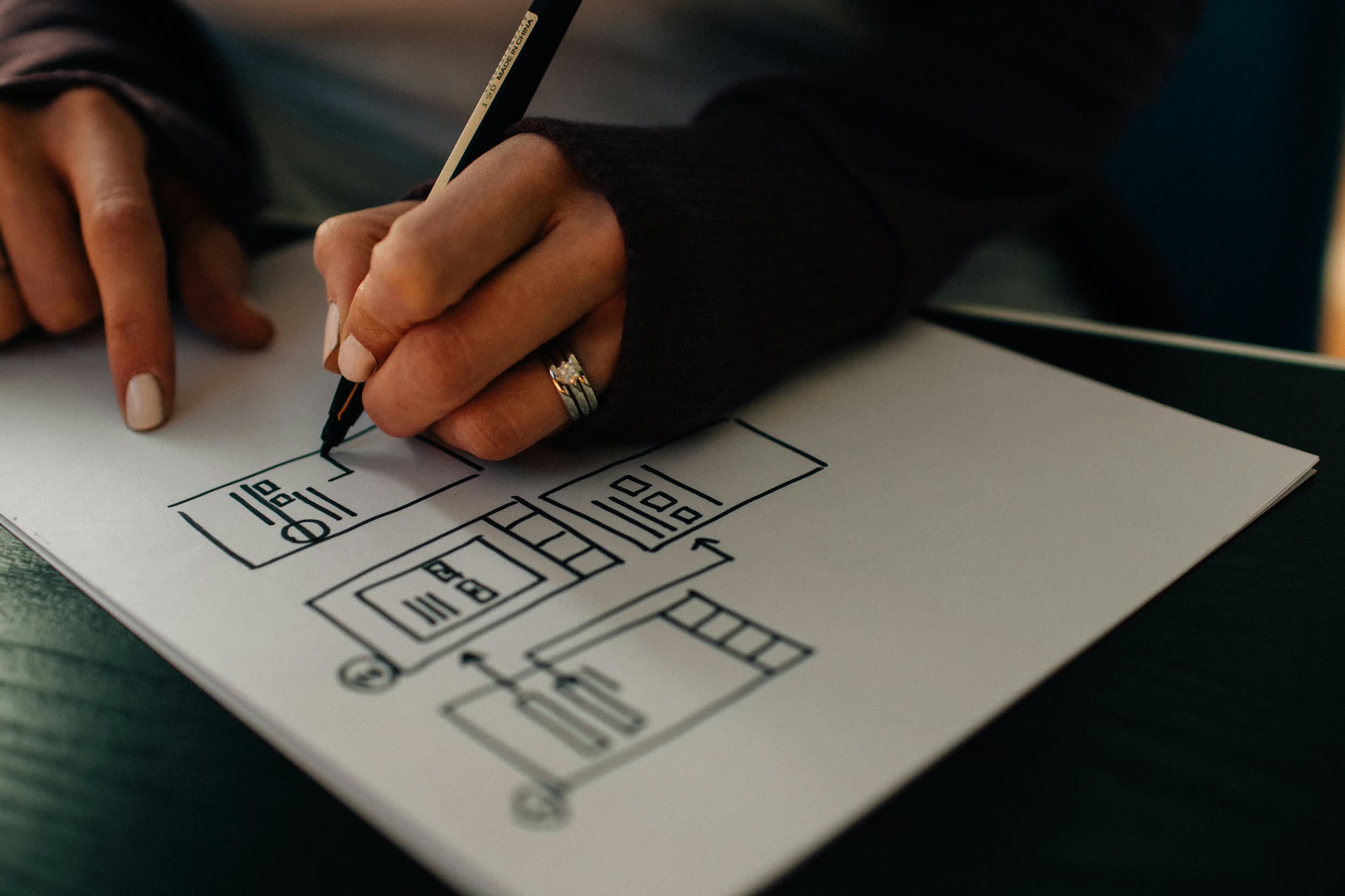 Professional call-to-action background with modern workspace elements