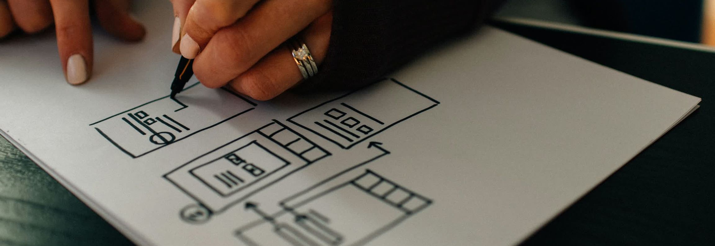 Professional call-to-action background with modern workspace elements