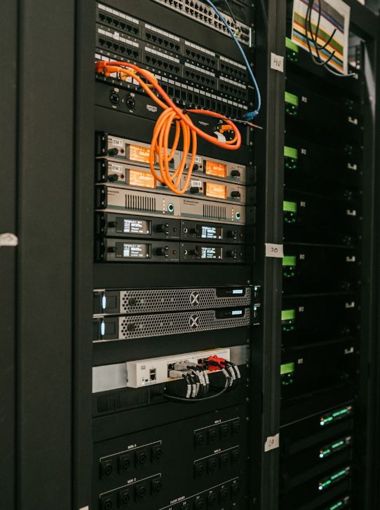 Mountains and trees banner background